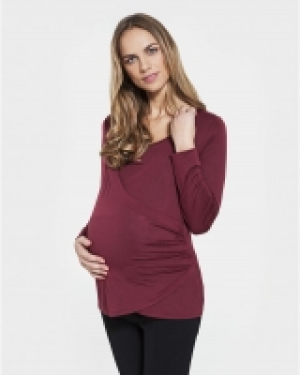 Camiseta lactancia burdeos