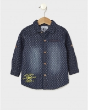 Camisa all over azul