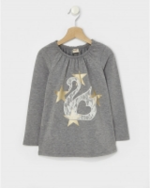 Camiseta con estrellas y cisne