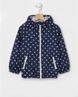 Cortavientos b&aacute;sico all-over de lunares