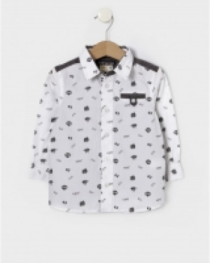 Camisa all-over de manga larga