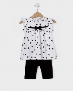 Set jersey top a pois