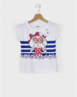 T-shirt mezze maniche bimba cappello