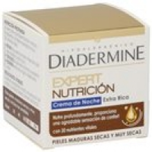 Diadermine Expert nutrición crema facial de noche pieles maduras tarro