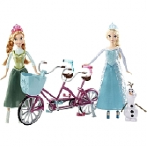 Frozen - Elsa y Anna con Bicicleta