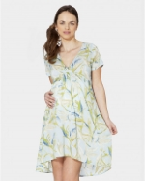 Vestido all over hojas