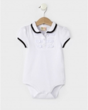 Body de manga corta con volantes