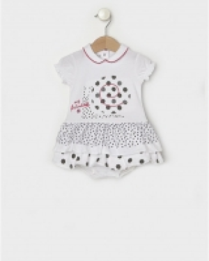 Ranita de tela de punto caracol y volantes