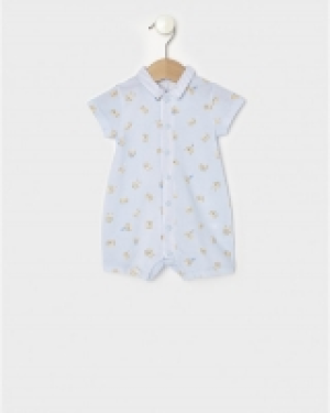 Pelele corto piqu&eacute;