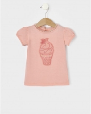 Camiseta de manga corta con helado
