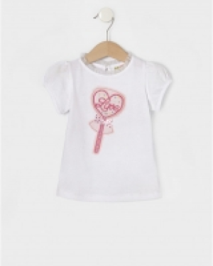 Camiseta de manga corta con piruleta