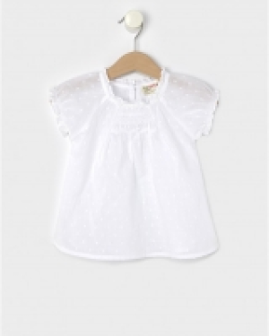 Camisa de manga corta de plumeti