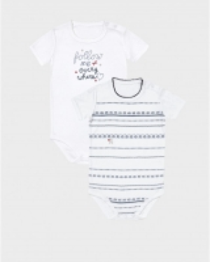 Paquete de 2 pares de bodies de fantas&iacute;a rosa y azul