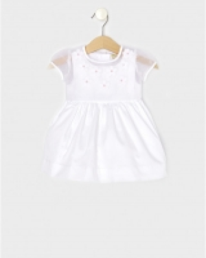 Vestido de manga corta con flores