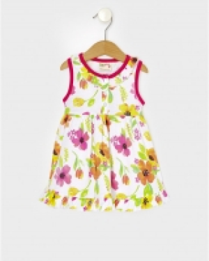 Vestido b&aacute;sico all-over flores