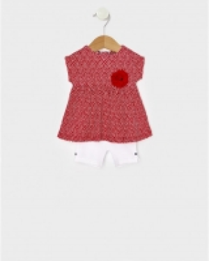 Conjunto corto con camisita rosa