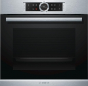 MediaMarkt Bosch Horno - Bosch HBG673BS1F, Pirolítico, Multifunción, Cristal 