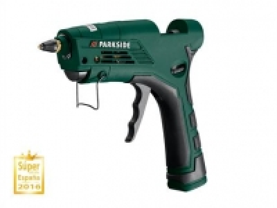 PARKSIDE PISTOLA TERMOFUSIBLE SILICONA CALIENTE, PHP 500 D2 inalámbrica de  LIDL 