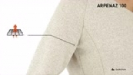 Jersey travesía mujer Arpenaz 100 beige QUECHUA