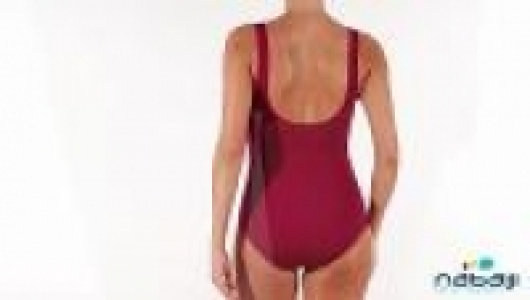 Bañador una pieza de aquagym para mujer Karol rosa NABAIJI