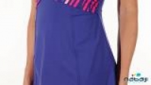 Nabaiji Bañador una pieza para mujer de aquagym Lori skirt leav rosa