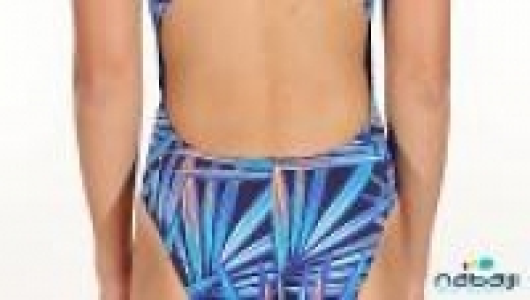 Nabaiji Bañador de natación para niña una pieza Lidia naxos opi azul
