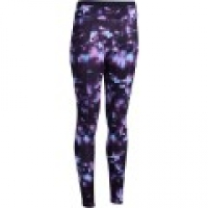Domyos Leggings fitness cardio mujer negro estampado rosa ENERGY DO
