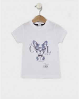 Camiseta de punto de algod&oacute;n estampado perro 6.00&nbsp;&euro;