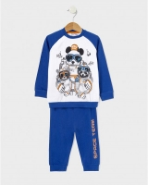 Pijama largo de 2 piezas de tela de punto Space Team