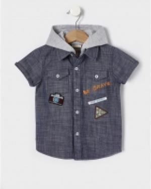 Camisa de chambray y tela de punto 8.80&nbsp;&euro;