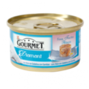 Gourmet Diamant finas láminas de gelatina con atún/gambas para gatos