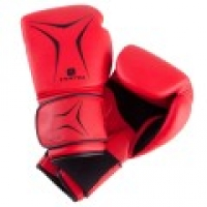 GUANTES DE INICIACIÓN AL BOXEO FKT 180 ROJO DOMYOS