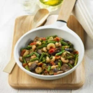 Braseado de verduras con gambas 1.99 €