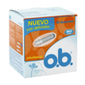 OB tampón con aplicador super caja 16 uds