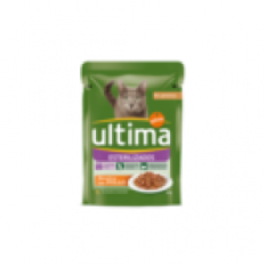 Ultima bocaditos con pollo para gatos esterilizados bolsa 85 gr