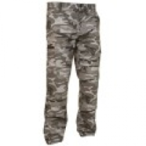 Pantalón de caza Steppe 300 Woodland negro SOLOGNAC