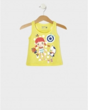 Canotta jersey gialla con bambina e cane 2.10&nbsp;&euro;