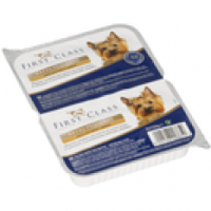 First Class paté para perros razas pequeñas con pavo y arroz 2 x 150 gr