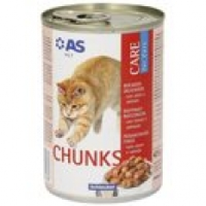 AS alimento para gatos bocados deliciosos con atún y salmón