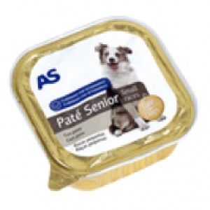 AS alimento para perros senior con pavo tarrina 150 gr