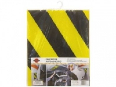 PROTECTOR AUTOADHESIVO AMARILLO/NEGRO EN LÁMINAS
