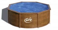 Carrefour  Piscina Red Madera 350x120cm