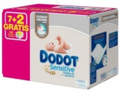 Toallitas de Bebé Dodot Sensitive Recambio 9x54 uds