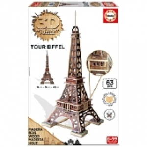 Educa Borrás - Torre Eiffel - 3D Monument Puzzle