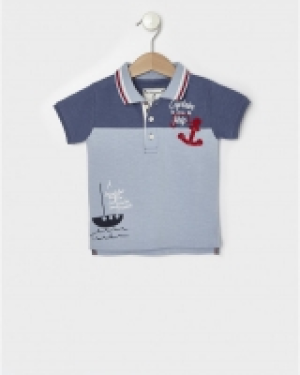 Polo de manga corta azul 4.99&nbsp;&euro;