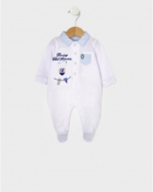 Pelele de piqu&eacute; con detalles de tela 6.60&nbsp;&euro;