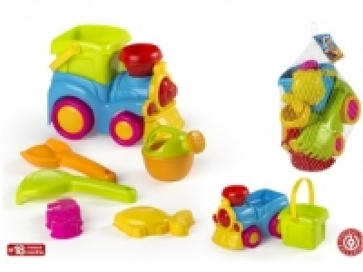 Locomotora con 5 Accesorios para Playa