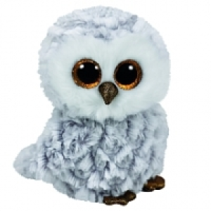 Beanie Boos - Búho Blanco y Gris - Peluche 15 cm
