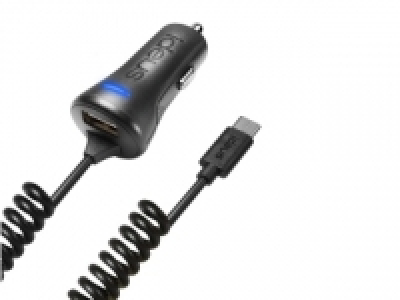 Carrefour  Cargador de Coche USB (3.4A) Ideus con USB-C - Negro