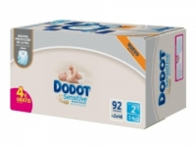 Pañales Dodot Sensitive Recién Nacido Talla 2 de 3-6kg 92 ud